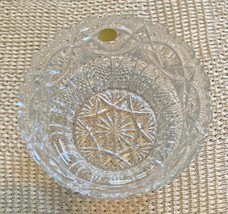 Antique Vintage Lead Crystal Star Serving Bowl (Western Germany) 9&quot; Sawt... - $38.53