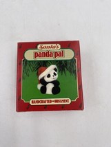 Santa&#39;s Panda Pal Hallmark Handcrafted Ornament 1986 - $12.19