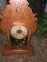 Antique Seth Thomas Gingerbread Clock 290s 8 Day Half Hour Strike - $168.29