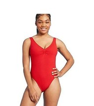 Women&#39;s Textured One Piece Swimsuit - Shade and Shore Red S 4-6 - £9.18 GBP