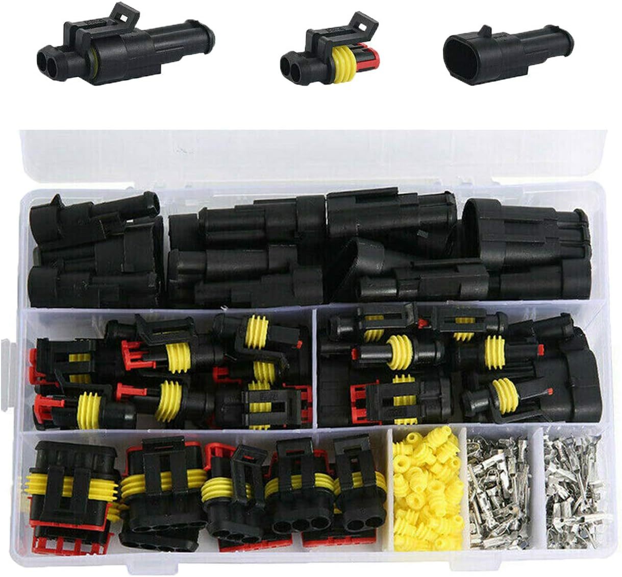 352Pieces Waterproof Wire Connectors Terminals - Automotive Motorcycle C... - $23.96