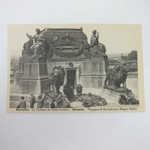 Postcard Brussels Belgium The Grave Tomb of the Unknown Belgian Soldier ... - $7.99