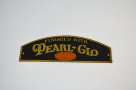 Pearl Glo Ironite Brass Metal Product Tag Industrial Steampunk 1930s Vtg - $43.53