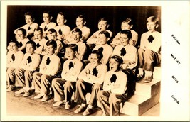 RPPC Vienna Mozart Boys Choir Singing Group Photo UNP 1930s DOPS Postcard - £3.08 GBP