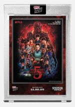 2025 Topps NOW Stranger Things 5 #STRA Encased Netflix Poster Final Season - $14.84