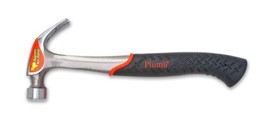 Plumb Premium 16 oz. Solid Steel Head &amp; Handle, Curved Claw Hammer - SS16CN - $31.97