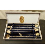 Box 6 Vintage Sterling Spoon Straw Stirrer Charms Japanese Sakai Silver ... - £176.98 GBP