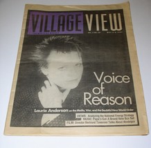 Laurie Anderson Village View Magazine Vintage 1991 Nostalgia Film Movie - £39.04 GBP