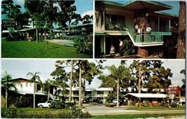 Rainbow Motor Lodge Sarasota Florida Multi-view Postcard - £5.80 GBP