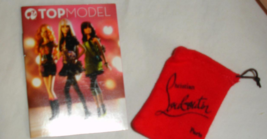 Barbie doll top model booklet with Louboutin shoe bag Mattel accessories... - $7.99
