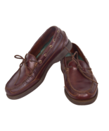 Bass Size 9M Caddis QMQ8 Cordovan Loafers Shoes Faux Ties - €28,20 EUR