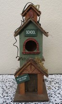Wood School Bird House - Book Worms Welcome Sign 11&quot; - $485.92 MXN