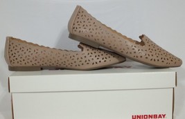 Unionbay Women&#39;s Comfort Wallace Pointy Cut Out Flat Shoe Beige Size 9 M - £27.54 GBP