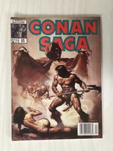 CONAN SAGA #24 - April 1989 - Marvel - BORIS VALLEJO, GIL KANE, MIKE PLO... - £4.76 GBP