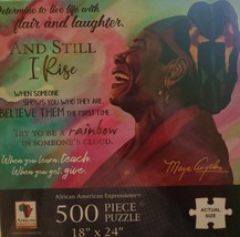 African American Expressions And Still I Rise 500 Piece Puzzle Maya Angelou - £16.86 GBP