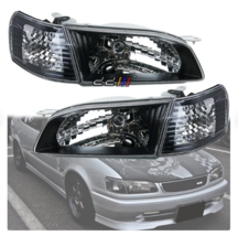 JDM Crystal Black Headlight Corner Light Lamp Toyota Corolla AE110 AE111 - £227.17 GBP