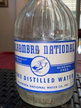 VINTAGE ALHAMBRA NATIONAL BOTTLE GREAT CONDITION (1/2 GALLON)SAN FRANCIS... - $16.82