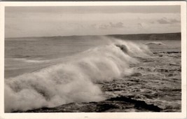 RPPC Beautiful Rolling Waves Ocean Scene Postcard H27 - £7.79 GBP