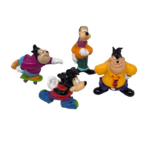 4 VINTAGE 1991 DISNEY KELLOGG&#39;S GOOF TROOP PVC FIGURES GOOFY MAX PETE - $9.50