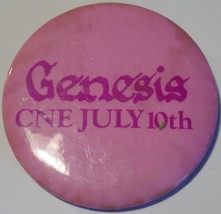  Genesis Metal Button CNE 1978 2 Inch And Then There Were Three Tour Toronto Can - £14.03 GBP