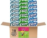 Extra Gum Variety Pack – 18 Packs With 15 Gum Sticks Each – Polar Ice, - $57.00