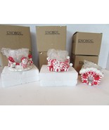 6 Russ Berrie Holiday Snowman Tealight Candle Holders Red/White New - $239.65 MXN