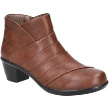 Easy Street Women Block Heel Ankle Booties Sonya Size US 11M Tan Faux leather - £27.86 GBP
