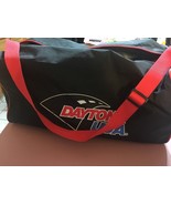 Daytona USA MBNA Motorsport Canvas Duffle Bag Black with Red Straps - $28.76 CAD