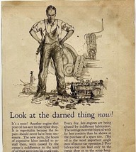 1925 Pennsylvania Crude Oil (Pennzoil) XL Advertisement 12.5 x 5.25 Ephe... - $29.49