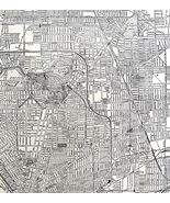 Buffalo City Map 1935 New York Antique Atlas Street View 14 x 11&quot; LGAD99 - $55.76 CAD