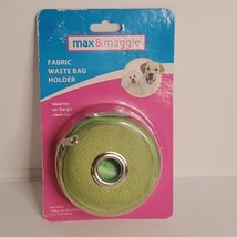 Max and Maggie Fabric Waste Bag Holders, Dog Poop Bag Holder, Green - £7.76 GBP