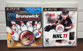 Brunswick Pro Bowling &amp; NHL 11 (Sony PS3 Playstation 3) Video Game Lot - £11.95 GBP