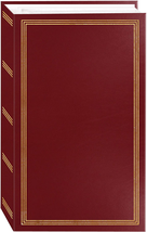 3 Ring Pocket Album For 504 Photos 4&quot;X6&quot;  Pictures Memory Storage Burgundy Red - £12.10 GBP