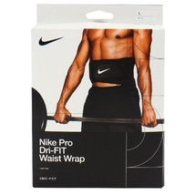 Nike Pro Dri-Fit Waist Wrap Protection Sports Support Black Gym NWT DA69... - $48.51