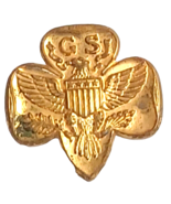 Vintage Gold Tone Girl Scout Membership Pin - $5.89