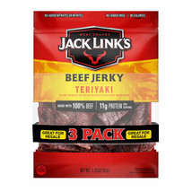 Jack Link&#39;s Beef Jerky, Teriyaki, 3.25 oz, 3-count - £18.79 GBP