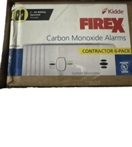 Kidde FireX Carbon Monoxide Alarms 9C05-LP2, Battery Operated, Contractor 6-Pack - £51.19 GBP