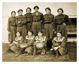 Native American Girls Basketball Team 1904 8X10 Photo - £6.34 GBP