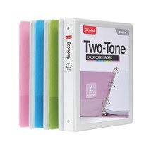 Cardinal 3 Ring Binders for School and Office 1 Inch 4 Pack 11&quot;L x 3.88&quot;W - $38.01 CAD