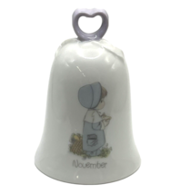 Precious Moments Porcelain Bell Month of November - $22.05