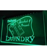 Laundry Dry Clean Starched &amp; Pressed Illuminated Led Neon Sign Home Deco... - £20.77 GBP+