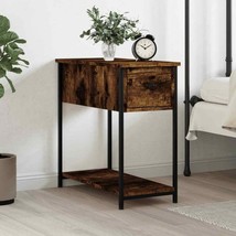 Industrial Wooden Bedside Table Cabinet Nightstand Side End Sofa Table Unit - £42.77 GBP+