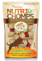 [Pack of 4] Pork Chomps Premium Nutri Chomps Chicken Wrapped Knots Mini 8 count - £31.36 GBP