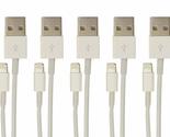 VisionTek Lightning to USB White 1 Meter Cable, 5 Pack - 900759 - $35.69
