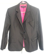 Anne Klein Women&#39;s 10P Black Pin Stripe Suit Jacket - $366.06 MXN