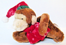 Dan Dee Collector&#39;s Choice Christmas MONKEY CHIMP Rare HTF Holiday Plush Animal - £19.91 GBP