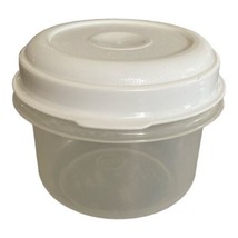 Vintage Rubbermaid Servin&#39; Saver #6 Round 1 Cup Container 0018 White Lid - £7.19 GBP