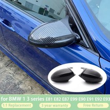  M3 M Style Horn Carbon Fibre Pattern Mirror Cover for BMW 1 3 Series E8... - $41.13
