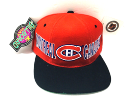 Vtg Montreal Canadians Starter Billboard Snapback Hat Logo Starter NHL 1... - £75.93 GBP