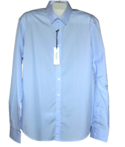 Versace Collection  Men&#39;s Light Blue  Cotton Button Shirt Size 17.5 /44 - $93.20
